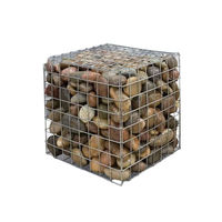 Paniers de gabion gris foncé préférés d'usine avec construction robuste en fil de fer galvanisé et maille de grande capacité pour une utilisation agricole