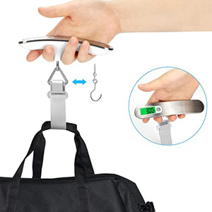 Balance électronique portable 50 kg Mini ABS Affichage LED/LCD Balance à bagages pour les achats transfrontaliers Pêche Livraison express - Product Image 2