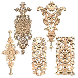 مزخرف وخشب مطاطي منحوت للمطبخ وغرفة المعيشة والمكتب والمنزل والفندق وخزانة الطعام والديكور للاستخدام المنزلي - Product Image 1