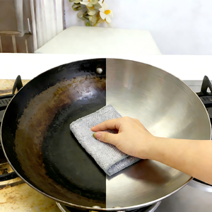 Paño de Cocina Multifuncional de Microfibra, Diseño Cuadrado Moderno, Antiarañazos, Doble Capa con Hilo Plateado para Uso en la Cocina - Product Image 1