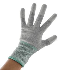 Guantes de <span class=keywords><strong>PU</strong></span> DE SEGURIDAD antiestáticos ESD resistentes a la abrasión para pruebas de montaje Guantes de trabajo de precisión - Product Image 3
