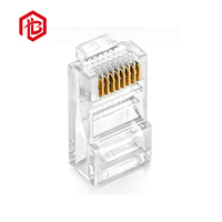 Connecteur de câble Ethernet RJ45 blindé à passage direct, haute performance, CAT5 UTP, fiche modulaire de type Ez, Cat5e, Cat6, 8p8c