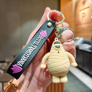 Cross Border 3D Cute Cartoon <span class=keywords><strong>Hotel</strong></span> Transilvania Llavero Personaje animado Kawaii PVC Bolsa de goma Colgante Llavero - Product Image 3