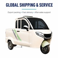 Tricycle électrique personnalisable à 3 roues, cabine fermée à 4 portes, trike cargo OEM pour usage familial