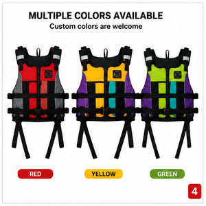 Gilet de sauvetage commercial 100N pour <span class=keywords><strong>rafting</strong></span> en eaux vives, kayak, PFD, OEM personnalisé - Product Image 5