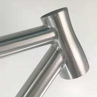 Cadre de vélo de route en titane avec tube de direction intégré et patins de roue interchangeables Cadre de vélo en titane fabriqué par Waltly OEM