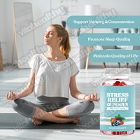 Vitahealthy OEM/ODM, usine de fabrication de produits de santé en marque privée, fournit des gummies anti-stress 6 en 1 pour rester calme et détendu