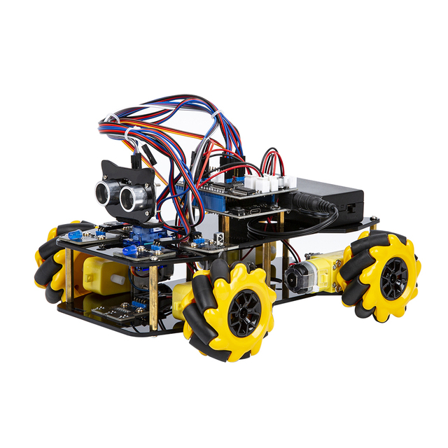DIY Smart Robot Car Kit for Arduino STEM Programming Learning Set with App Control Ideal for Teens and Beginners