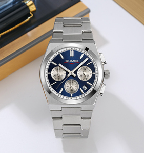 SKMEI 9371 Simple Fashionable <strong>Round</strong> <strong>Watch</strong> Water-Resistant Stainless Steel Band Custom Logo <strong>Pointer</strong> Dial Display - Product Image 3