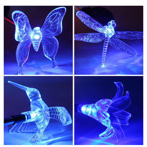 Solar Butterfly Hummingbird Dragonfly <b>Light</b> <b>LED</b> Water Resistant Garden Lawn Decor Portable With <b>Light</b> <b>Sensor</b> - Product Image 1
