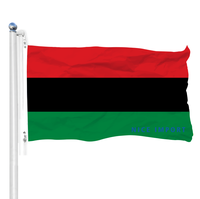 Drapeau du Nigeria 3x5 durable pour équipe sportive, bannière décorative murale intérieure, compatible avec les mât de drapeau pour l'extérieur de la maison