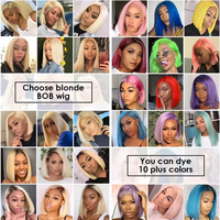 Mèches de cheveux vierges bruts non traités blonds 613, tissage de cheveux humains ondulés, mèches de cheveux humains vierges blonds 613