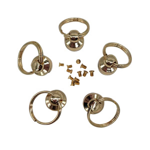 Rongsheng <b>Phone</b> Case <b>Ring</b> Decoration Pure Copper 7.6x12mm Circle Shape Lanyard Accessory - Product Image 2