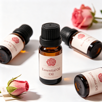 Huile Essentielle de Rose Pure Naturelle Biologique Éclaircissante Hydratante Soin de la Peau Apaisante Aromathérapie Huile de Massage et de Diffusion