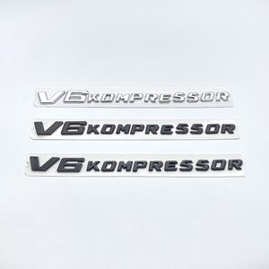 Etiqueta engomada del coche de las letras 3D guardabarros emblema lateral V6 Kompressor Logo para <span class=keywords><strong>Mercedes</strong></span> W204 W205 W213 W212 W215 W216 Accesorios - Product Image 1
