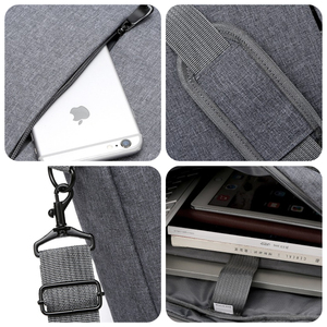 Borsa per Laptop <span class=keywords><strong>Monospalla</strong></span> Impermeabile in Poliestere di Alta Qualità con Chiusura a Cerniera e Manico Comodo Multifunzionale - Product Image 4
