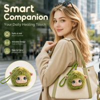 Jouet en peluche interactif intelligent et musical, animal électronique, avec fonctions chant, parole et danse, design portable en boucle, idéal pour les enfants