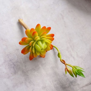 CallaFloral Plante Artificielle Succulente à Branche Unique Rouge Automne en Plastique pour Décoration Intérieure MW17693 - Product Image 3