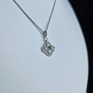 Collar de Diseño Floral Moderno y Minimalista de Gran Calidad, Elegante, Longitud Ajustable, Chapado en Plata 925, Unisex, para Uso Diario - Product Image 1