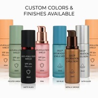 Flacon compte-gouttes de luxe en verre dépoli de 30 ml avec bouchon hermétique pour lotion corporelle, crème de soin, fond de teint liquide, correcteur - Emballage poli