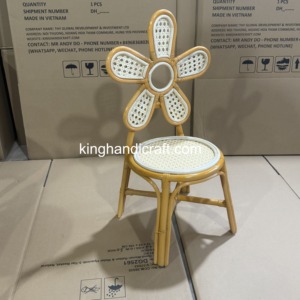 Silla Infantil de Ratán Hecha a Mano al por Mayor, Diseño de Alquiler de Sillas Tejidas Naturales para Niños, para Fiestas, Bodas y Eventos - Product Image 4