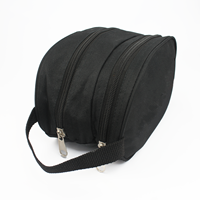 Sac d'équipement de hockey sur glace noir compact, organiseur d'accessoires pour rondelles, lacets, ruban adhésif, ciseaux et kit d'entretien