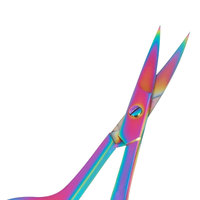 Ciseaux à cils en acier inoxydable de qualité supérieure, lame courbée, pour extensions de cils, salon de beauté, soins personnels