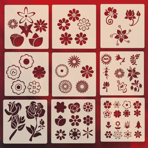 I Bambini a forma di Disegno Pittura <span class=keywords><strong>Stencil</strong></span> Set di Modello di Carta <span class=keywords><strong>Da</strong></span> Parati Pittura Su Ordinazione di Natale FAI <span class=keywords><strong>DA</strong></span> TE - Product Image 2