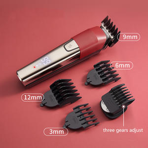 Cortador de pelo <span class=keywords><strong>el</strong></span>éctrico con pantalla LCD, cortador de pelo de larga resistencia con recortador de tallado, cuchillo de afeitar, traje doméstico 6 en 1 - Product Image 3