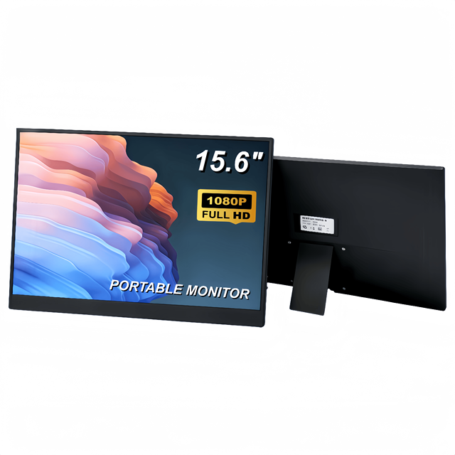 15.6-inch Portable HDR Plug and Play Smart Cover C-Type FHD 1920*1080P TN Monitor for Laptop Travel External Display
