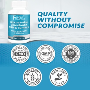 Suplemento de Glucosamina y Condroitina con Etiqueta Personalizada, con MSM y Cúrcuma, Apoyo para la Salud de Adultos, Cápsulas de Glucosamina y Condroitina - Product Image 3
