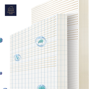 Colchón Hipoalergénico Plegable Queen/King, Colchón Inflable Duradero de Espuma Viscoelástica con Muelles Ensacados, Tela de Dureza Media para Dormitorio/Hotel - Product Image 2