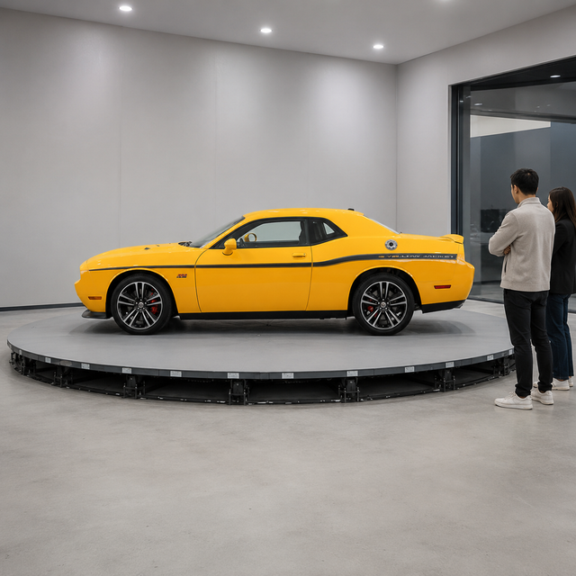Vehicle Turntable Premium 360° Hydraulic Lifting Revolving Platform with CE Certification