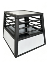 Cage à chien portable en aluminium, vente en gros d'usine, boîte de transport pour chien de haute qualité, respirante et durable