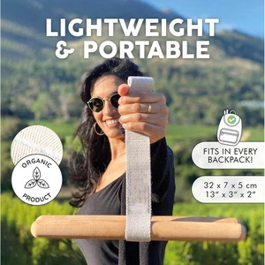 อุปกรณ์ออกกำลังกายแบบพกพา บาร์ยืดโยคะ ทำจากไม้บีช ยี่ห้อ OEM ขนาด 13x3x2 นิ้ว - Product Image 1