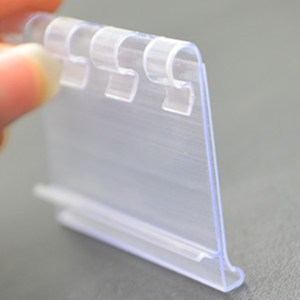Supermarket PVC Plastic Multi Opening <strong>Hook</strong> Supermarket Price <strong>Label</strong> <strong>Holder</strong> Price <strong>Display</strong> <strong>Label</strong> Rack - Product Image 5