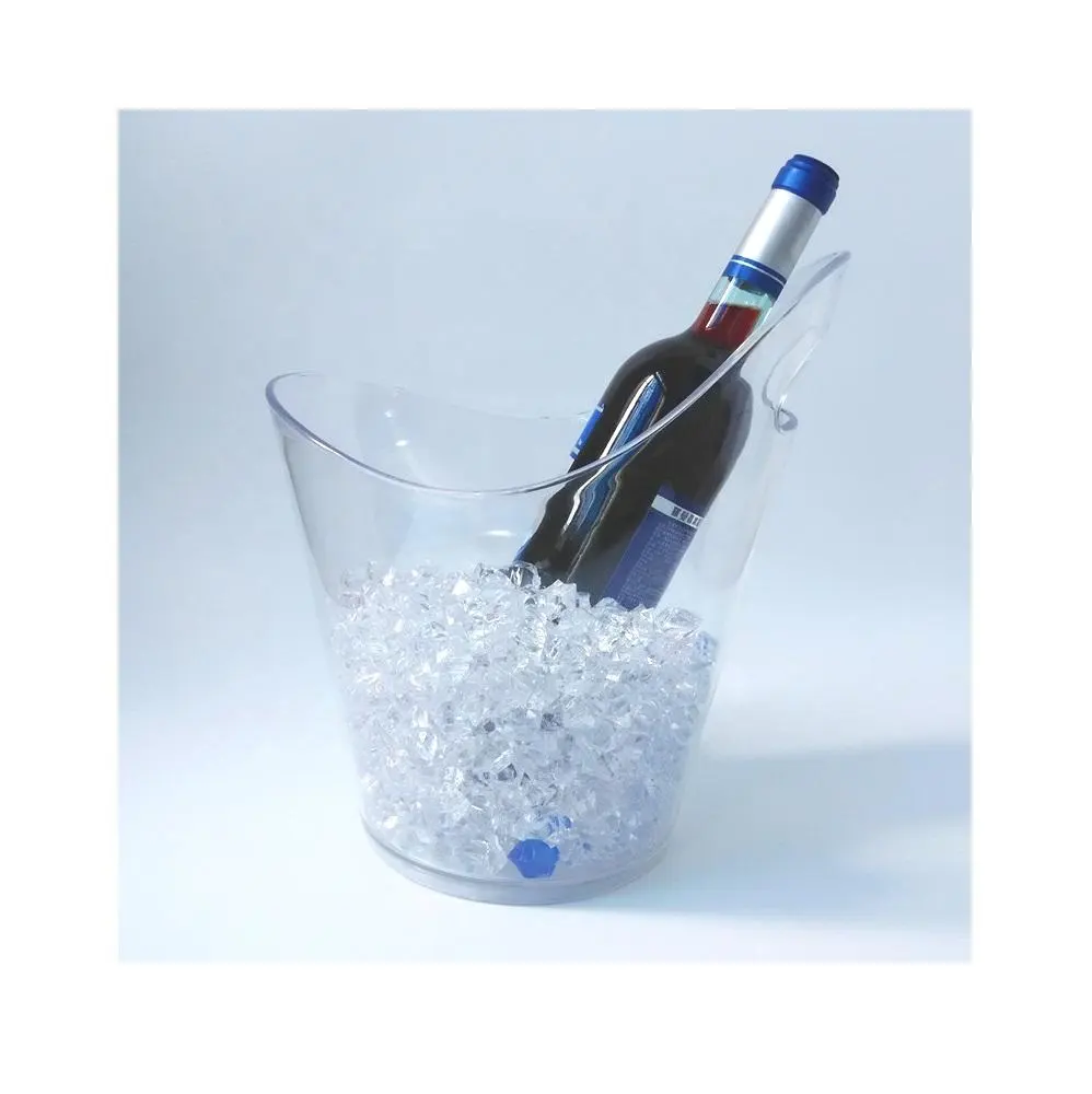 Logo personalizzato acrilico trasparente whisky Wine Chiller Cooler Beer Champagne Plastic Beverage vasche