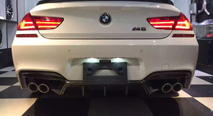 Labbro automatico reale del diffusore del paraurti posteriore del diffusore posteriore della fibra del carbonio per BMW M6 F12 2012-2016 - Product Image 6