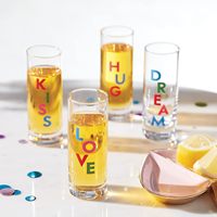 Verre à shot à base épaisse 2 oz 60 ml en cristal transparent sans plomb, vaisselle de bar pour fête, maison, hôtel, bar, ensemble de verres avec boîte cadeau
