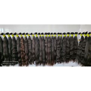 Extensions de cheveux humains vierges Remy 100% bruts, lisses comme des baguettes, ondulations naturelles, provenance Cambodge, Vietnam, Inde, lots inclus, vente en gros - Product Image 3