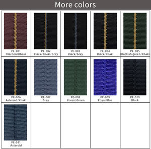 Venta al por mayor de color verde-caqui personalizar correa de reloj de moda 20mm 22mm correa de reloj de nailon de una pieza - Product Image 6