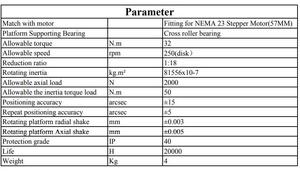 Plataforma Giratoria Hueca Samsr de 130 mm con Relación de Transmisión 18:1, Apta para Motor Actuador 23 - Product Image 2