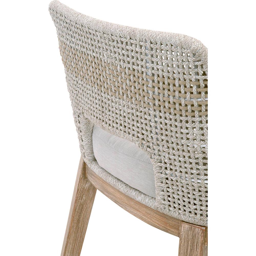 Hot Sale Modern Design Traditional Dining Room Furniture Fabric Indoor Rope Weave Solid Wood Dining Chairs