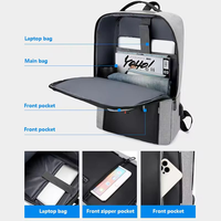 Sacs à dos pour ordinateur portable en tissu Oxford imperméable avec chargement USB, personnalisables avec logo, pour voyages d'affaires et étudiants - Vente en gros