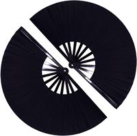 Éventail pliant personnalisé en plastique durable pour festivals de musique, danse, mariages et événements – Grand format sur mesure