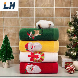 Noel Karikatür Pamuklu Çevre Dostu Hipoalerjenik Hızlı Kuruyan Dokuma Havlular ve Mutfak Havlusu Hediye İndirimi Özelleştirilmiş Renk ve Logo - Product Image 2