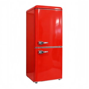 Refrigerador Combinado Retro Pequeño para Cocina de 128L, Ahorro de Energía y Bajo Ruido, Suministro de Fábrica - Product Image 4