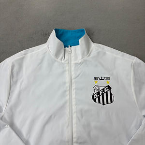 سترة رقيقة من ألياف البوليستر للموسم الجديد لكرة القدم للبالغين ، سترة واقية من الرياح على الوجهين من سانتوس لكرة القدم - Product Image 3