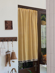 <span class=keywords><strong>Rideau</strong></span> de porte ou fenêtre à poches en tissu jaune vif à petits carreaux, <span class=keywords><strong>rideau</strong></span> de séparation polyvalent pour entrée intérieure, <span class=keywords><strong>armoire</strong></span> - Product Image 5