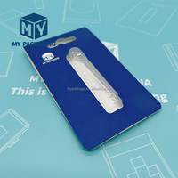 Confezione Blister Trasparente Personalizzata con Logo per Cartucce, con Gancio in Carta per Olio